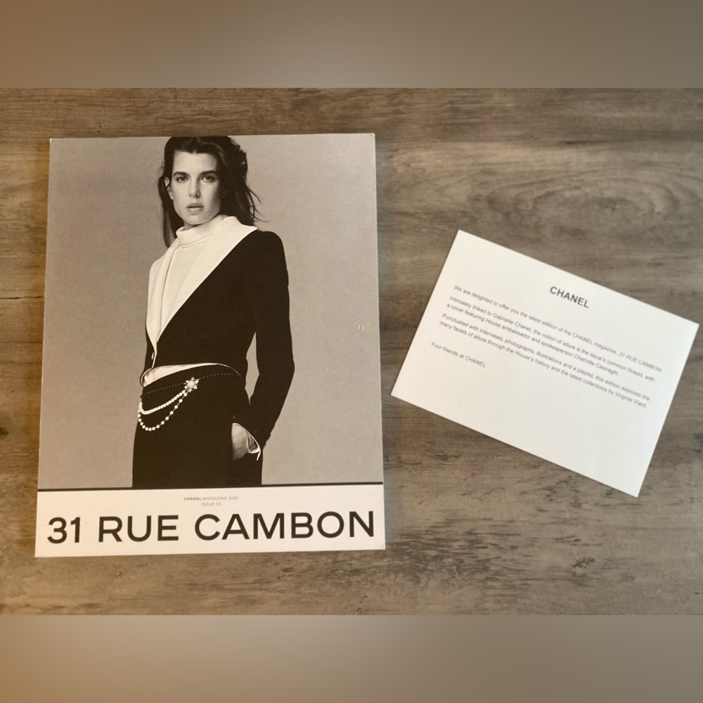 CHANEL Magazine 2021 Issue 22 with Chanel Card Stock Letter